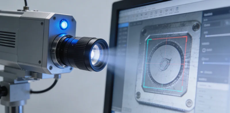 透明背板表面在特定光线下显现出的气泡和划痕缺陷特写