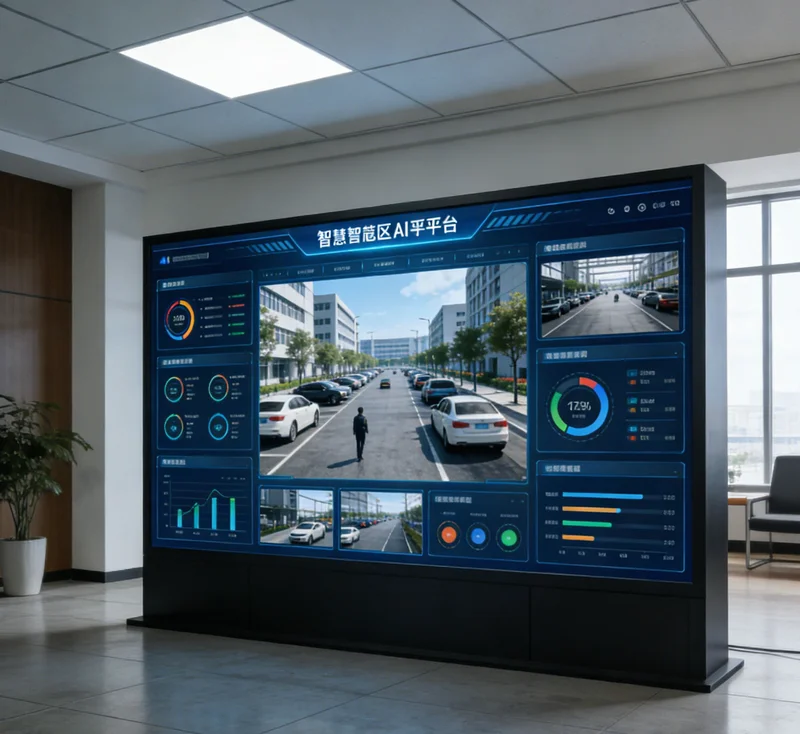 AI节能优化系统架构示意图,展示从传感器、边缘网关到云平台的数据流与控制流