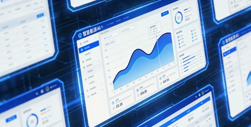 一张信息图，左侧是平坦的集中式电站，标注“适合现成方案”；右侧是复杂的山地电站，标注“可能需定制开发”