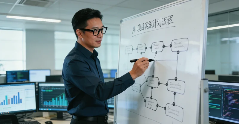 乡村公路施工现场,施工人员正在操作设备