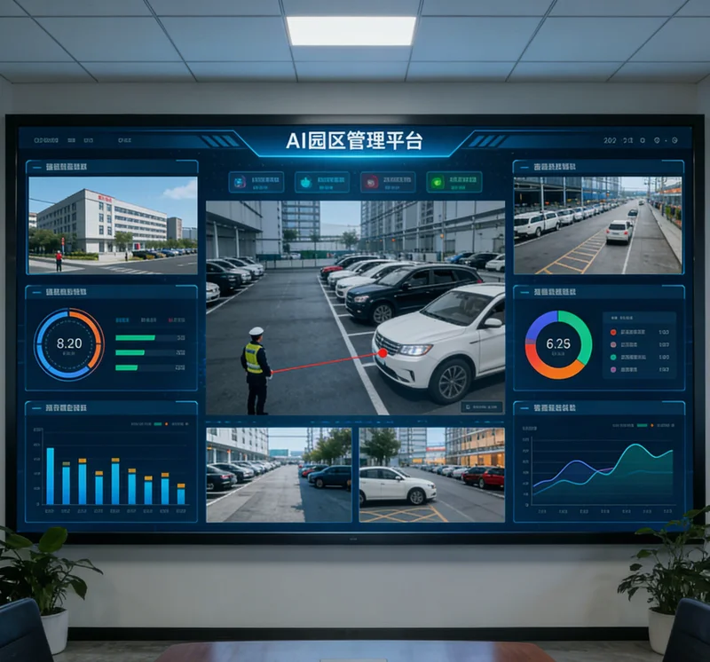 一条游戏手柄装配线末端,AI视觉相机正在自动检测产品外观