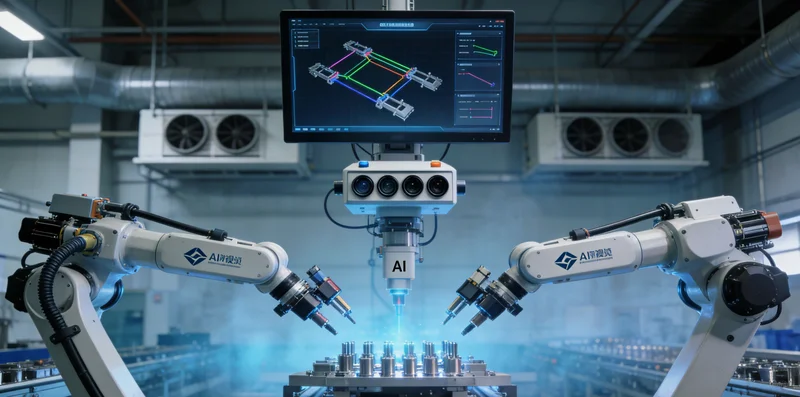 安装在减反玻璃产线上方的工业相机及光源系统