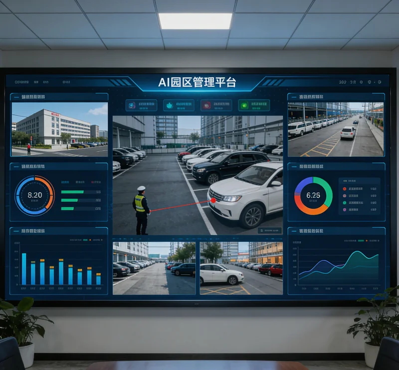 AI库存管理系统可视化界面，显示库存水位、周转率、缺料预警等关键数据