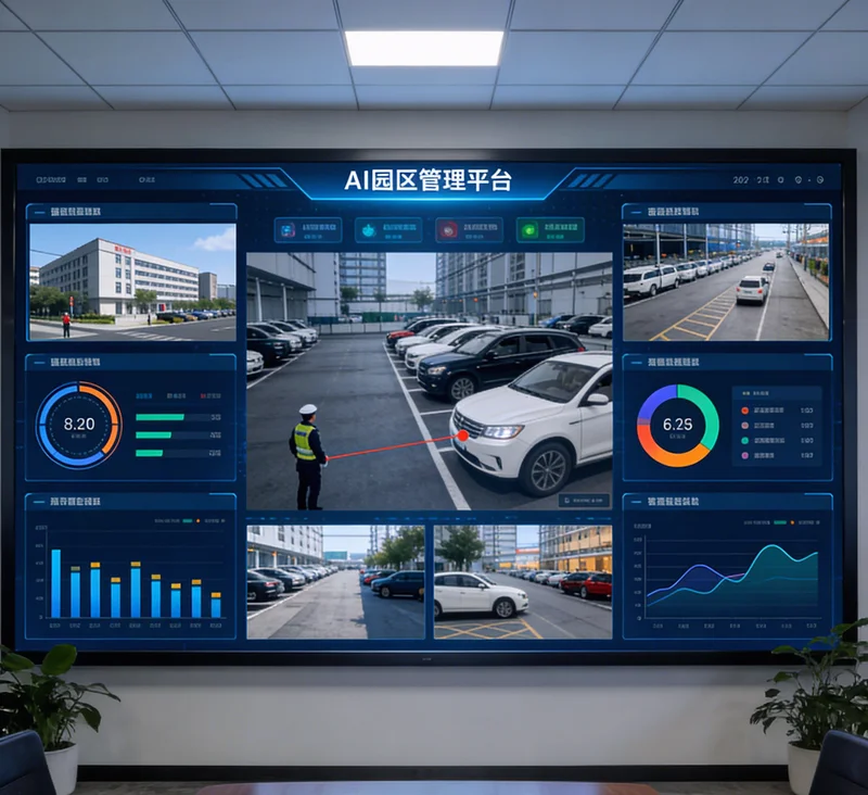 AI视觉系统正在对传送带上的乌龙茶进行实时尺寸测量与分选