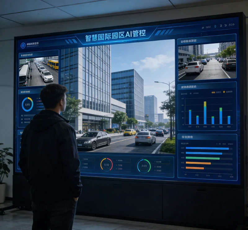 一位老师正在通过智能平板查看学生的学习路径分析报告，并与学生讨论