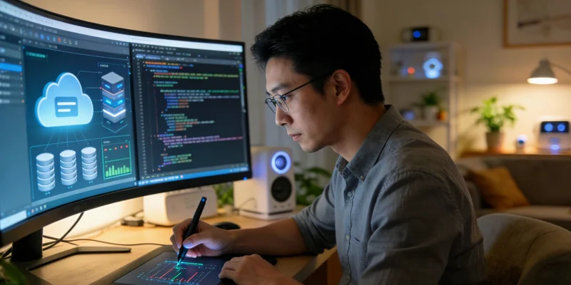 工程师在滚筒线旁与AI供应商技术人员讨论参数问题