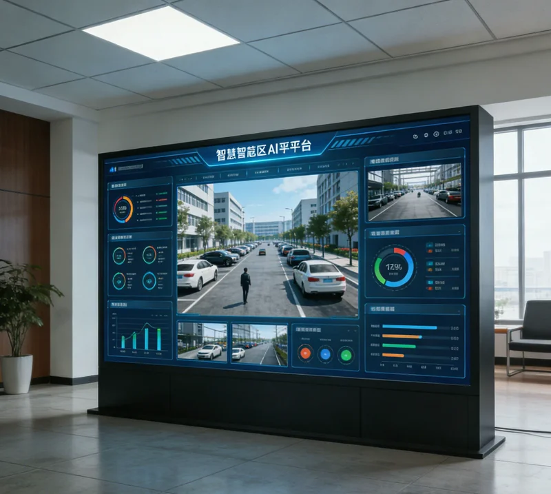 热电阻生产线上，人工目检与AI相机检测工位的对比示意图