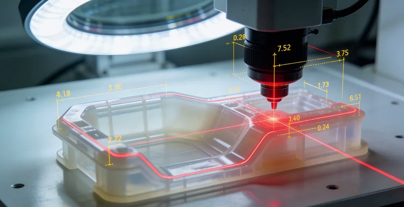 牙科种植体在传统投影仪上进行人工尺寸测量