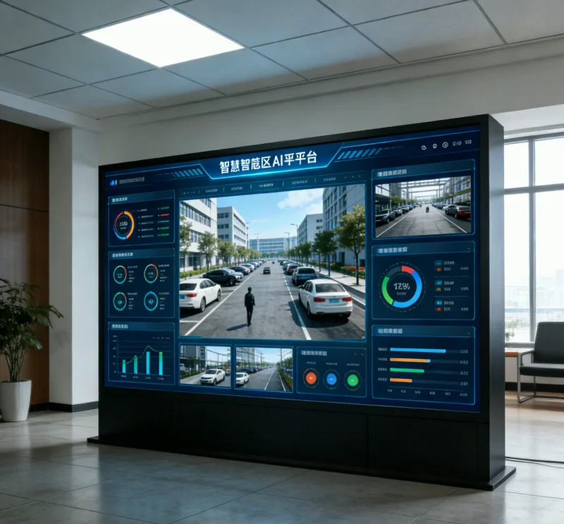 工作人员正在使用手机APP对一车棉花进行AI估重