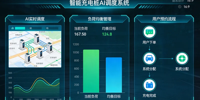 煤焦化厂调度室夜间工作场景,屏幕上显示波动的蒸汽和发电曲线