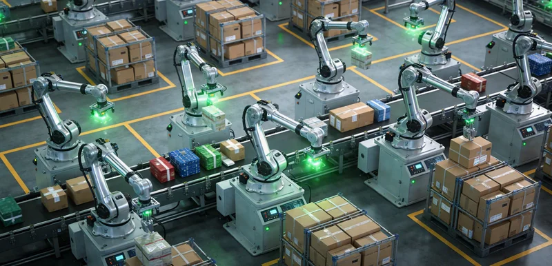 印染车间内，工人正在灯光下仔细检查布面色差与疵点