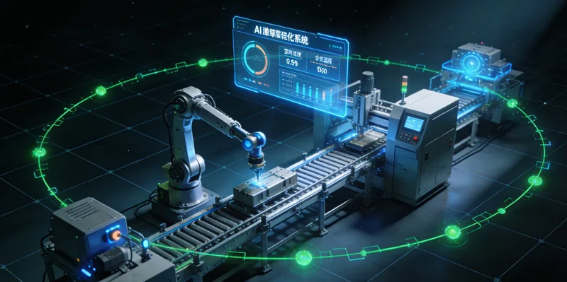 薄板工厂中控室，大屏显示着产线的数字孪生三维模型与实时数据