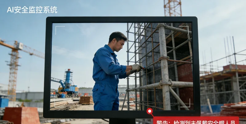 绿氢工厂电解槽区域实景，带有多个监控摄像头