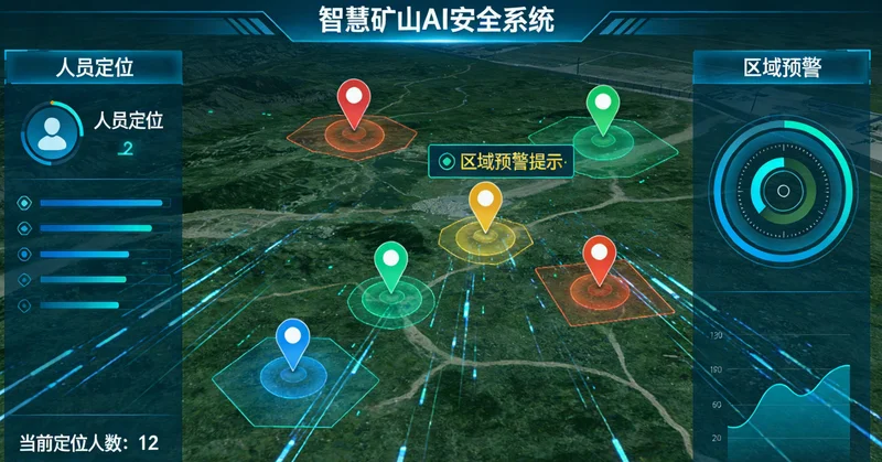 变压器生产车间内景,展示绕线、装配等不同工序,示意不同监控点位