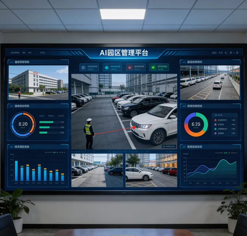 插秧机上安装的工业相机、光源及控制箱特写