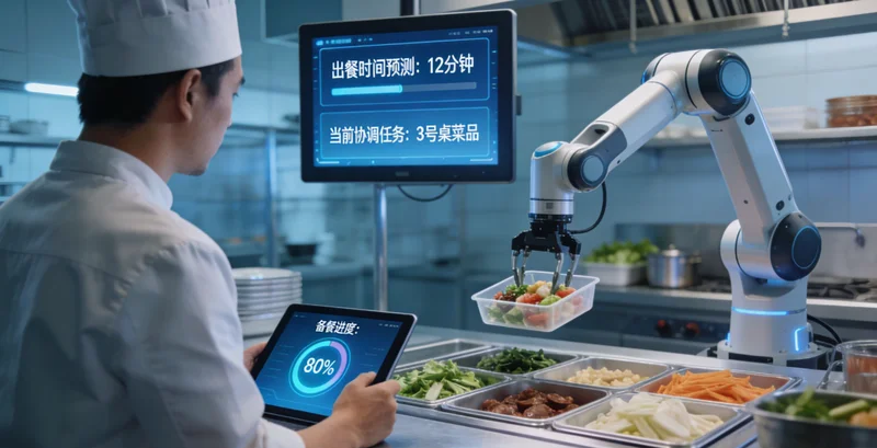 一家果汁店在午高峰时段，柜台前排起长队，顾客面露焦急