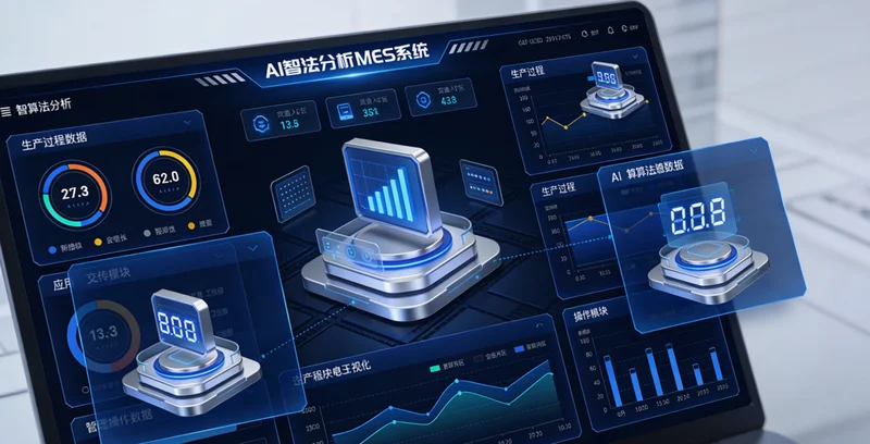 炼铁厂高炉控制室内景，屏幕上显示着各项工艺参数曲线