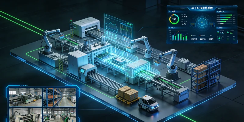 电脑屏幕上显示橡胶垫生产线的数字孪生三维模型，旁边有实时数据面板