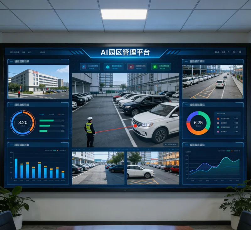 一条自动化分拣线上,运动裤通过传送带,上方的工业摄像头正在识别裤子的吊牌信息,机械臂根据识别结果将裤子分拣到不同的篮筐中。