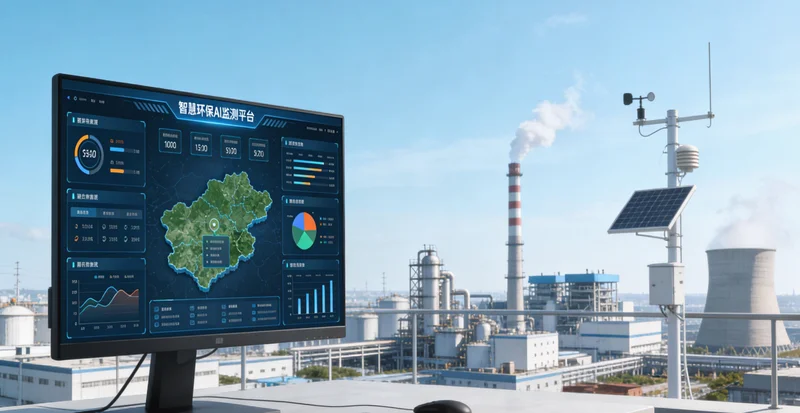 垃圾渗滤液处理厂生化池曝气场景,多个曝气头正在工作