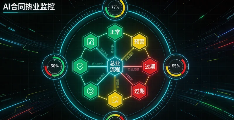 常州某架空线厂生产车间内景,显示设备与能耗数据看板