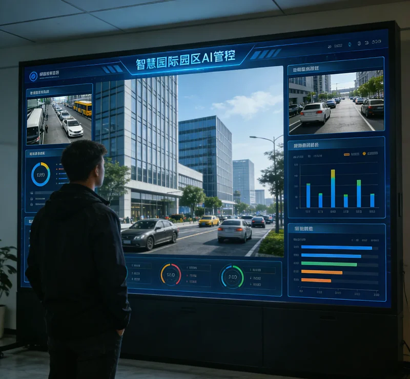 工位上方安装的AI工业相机，正在监控工人操作动作