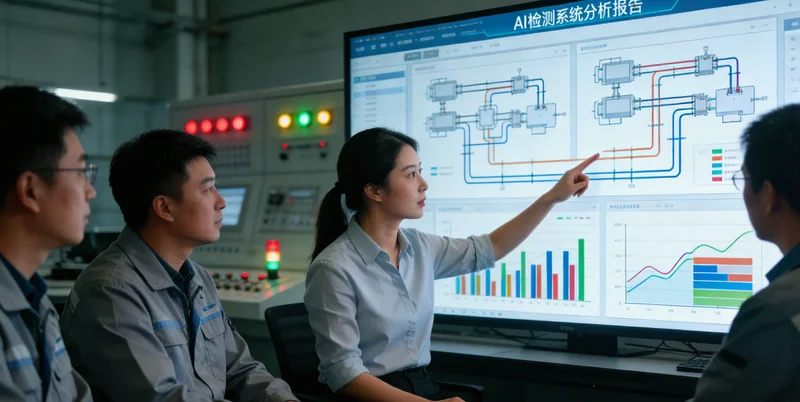 铁罐生产线上的工人正在人工检查罐体外观