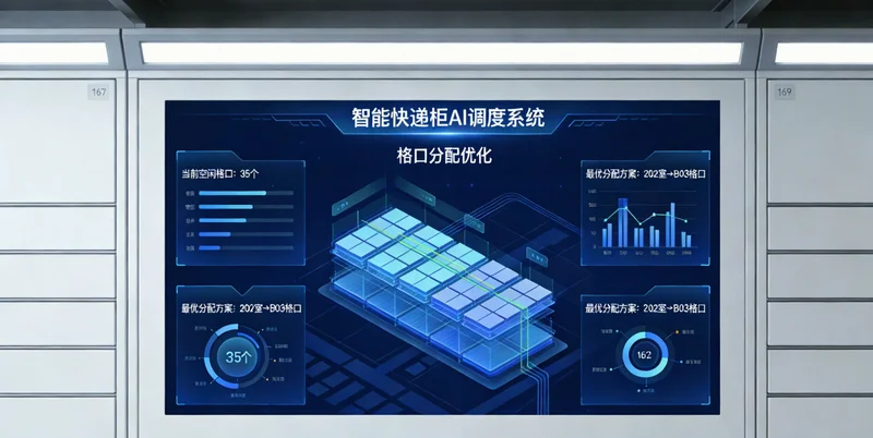 一个杂乱的家电安装仓库,师傅正在一堆货物中弯腰寻找配件,表情焦急