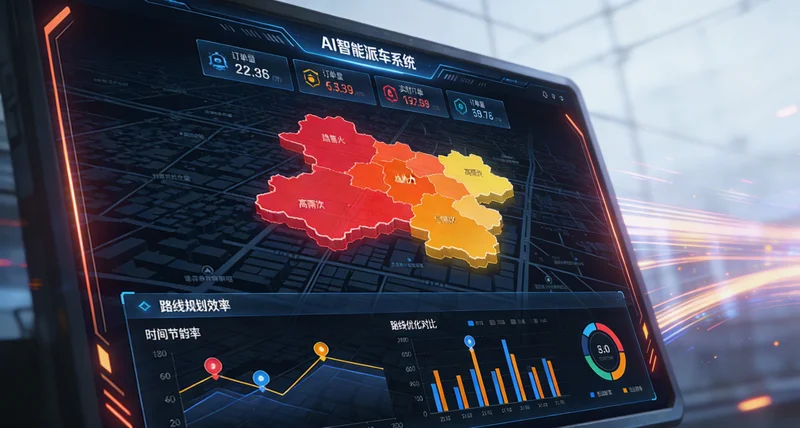 传统人工调度路线图杂乱无章