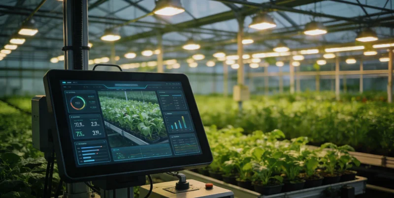 工程师正在折页机轴承座上安装振动传感器