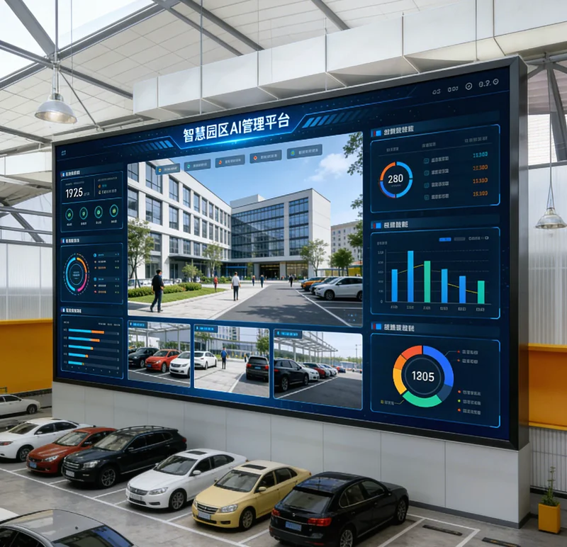 AI摄像头正在检测传送带上的即食米饭包装