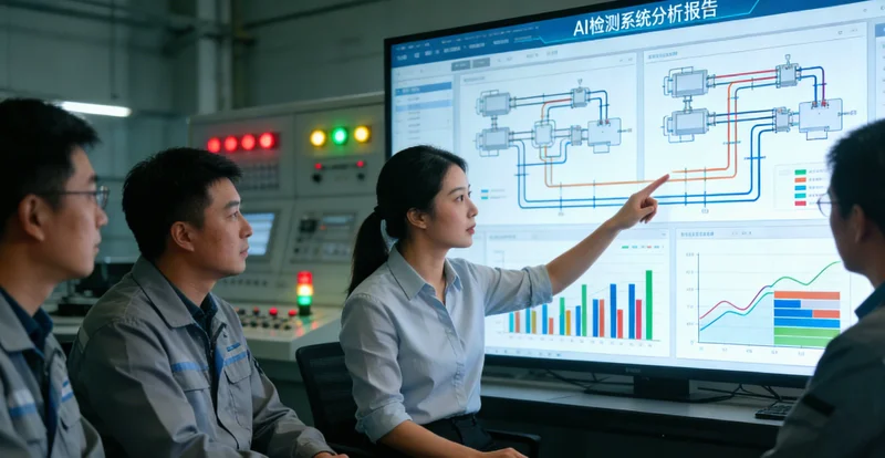 灭菌器生产线上,质检员正在人工检查产品