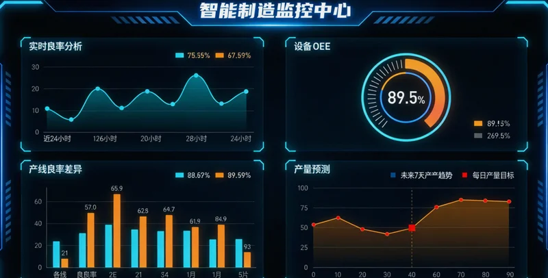 AI库存预测系统后台界面，展示销量预测曲线与实际销量的对比