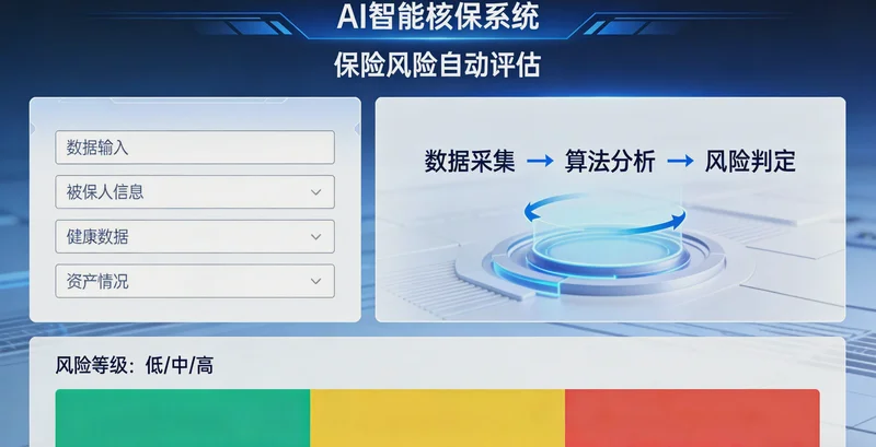 担保公司核保员办公桌上堆满项目报告的场景