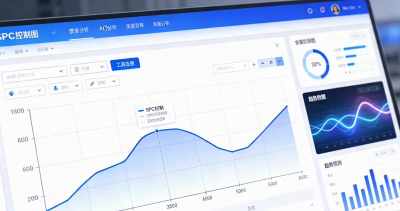 特高压变电站中控室内景，屏幕上显示多种监测数据曲线