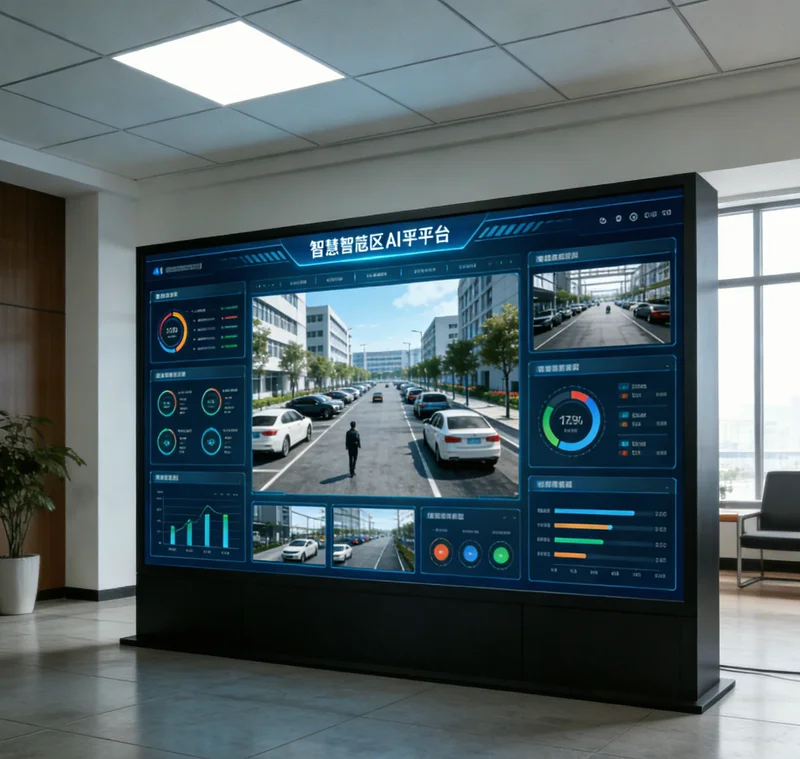 一个简洁的AI海报生成工具操作界面，左侧是输入框写着‘明前龙井，春意，简约风’，右侧是生成的茶叶海报