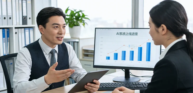 一个天平，左边是标准化产品盒子，右边是定制化齿轮，示意选择权衡