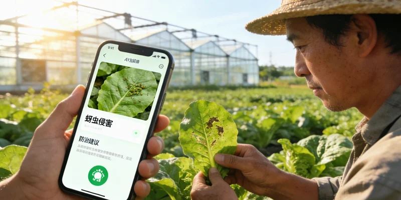 果园中弥雾机正在进行喷药作业