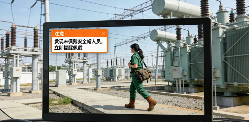 立体停车库监控室,夜班保安正在查看多个监控屏幕