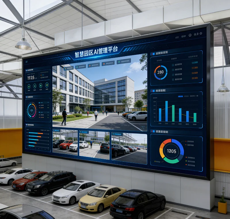 AI安全帽检测系统后台界面,实时显示多个画面,未戴安全帽人员被红框标注并报警