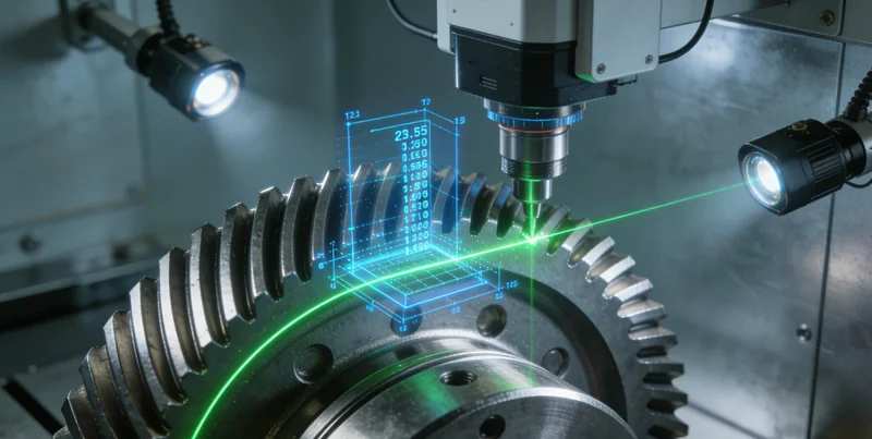 苏州某测量仪器厂车间内，大型龙门式测量设备工作区域