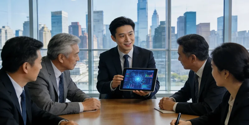 一张对比图表,显示产品摄影工作室传统客服与AI客服在不同时段的响应量与人力需求对比