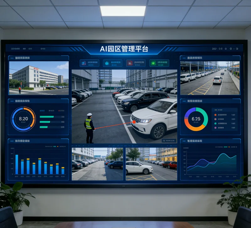 AI生产调度系统可视化界面，显示优化的甘特图和实时进度