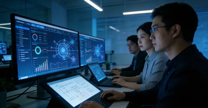 示意图展示不同规模研究所投入AI保险咨询的预算与回报周期