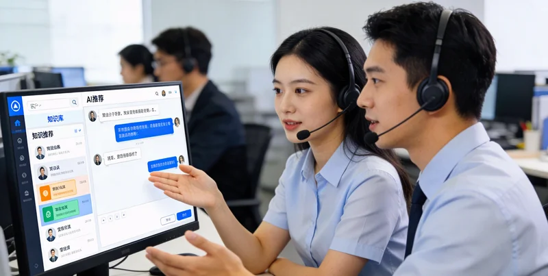 卖方研究机构办公场景,屏幕上显示多个聊天窗口和股价走势图