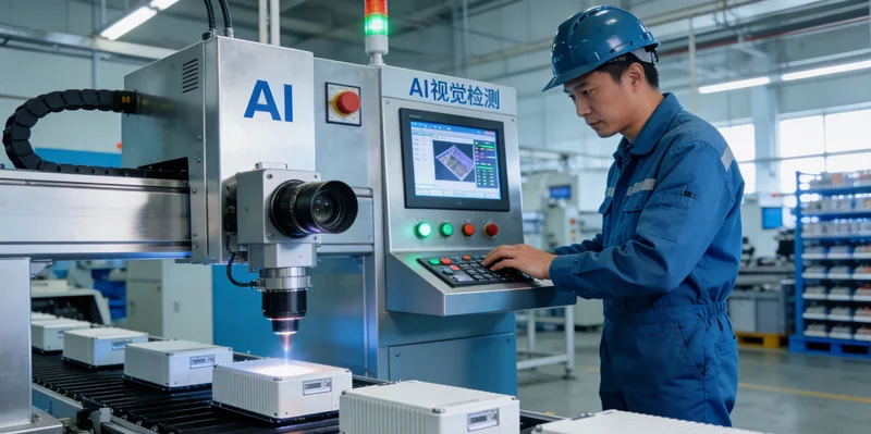 BMS产线上,工程师正在人工调试参数