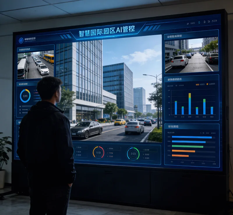电脑屏幕上显示AI客服与用户关于装修工艺的测试对话