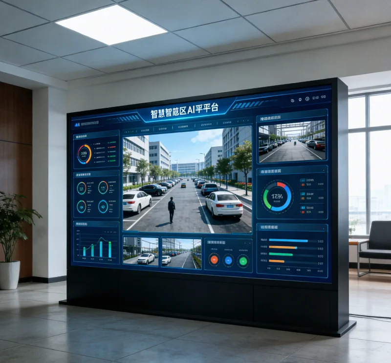 AI工艺优化系统显示屏,展示实时烘焙曲线与参数