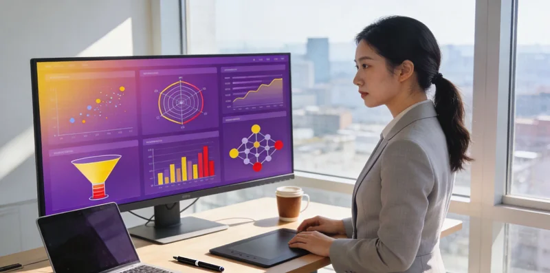 泛黄的维修记录本与电脑数据分析界面对比