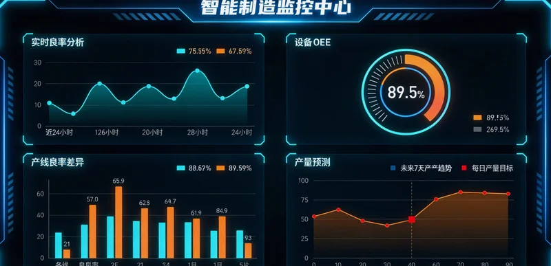 显示库存水位、效期预警和采购建议的电脑数据看板
